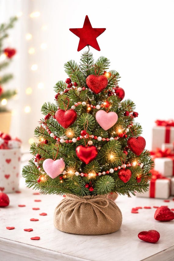 Mini-rote Holz-Weihnachtsbaum-Sternspitze (6,5 cm)