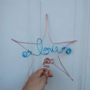 Modern Christmas Tree Love Star Topper