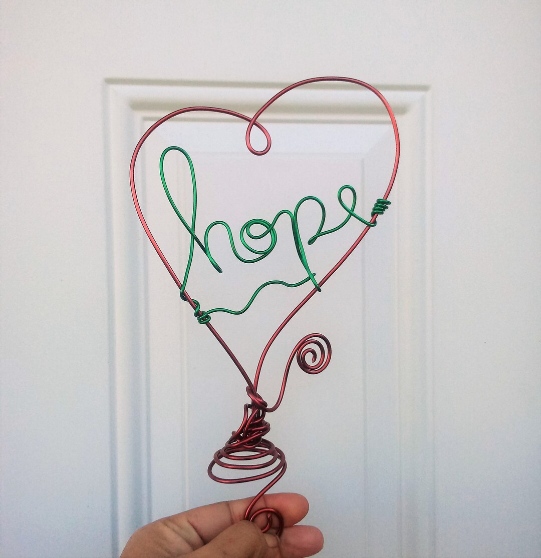 Hope Wire Christmas Tree Topper - Etsy