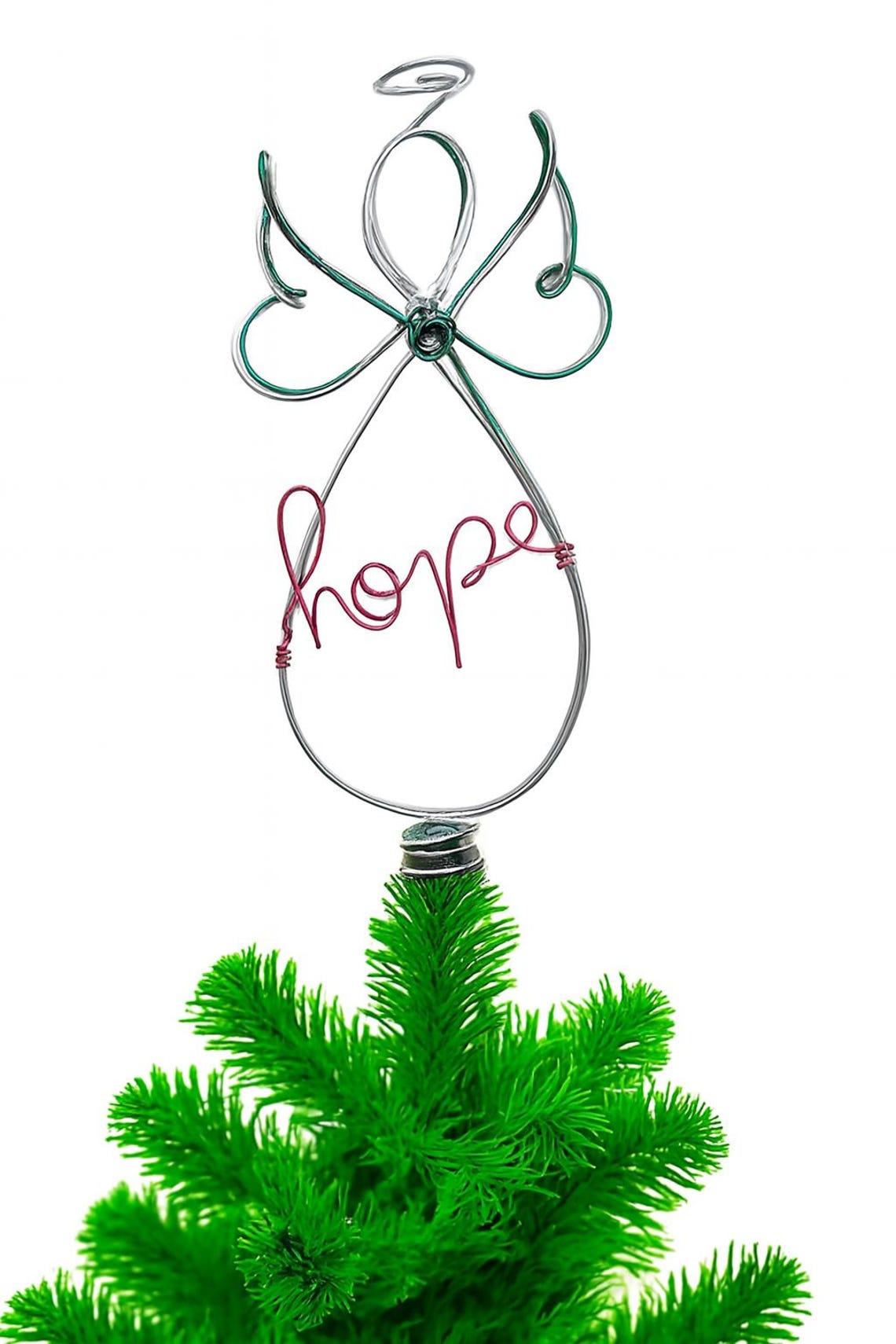 Hope Angel Tree Topper Christmas Decor - Etsy