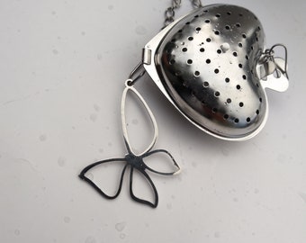 Butterfly Charm Tea Ball Mesh Infuser