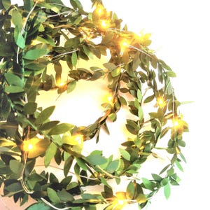Mini ghirlanda di foglie illuminate - Luci a LED a forma di foglie per decorazioni da tavolo, matrimoni naturalistici, librerie, centrotavola, accenti accoglienti per stanze.