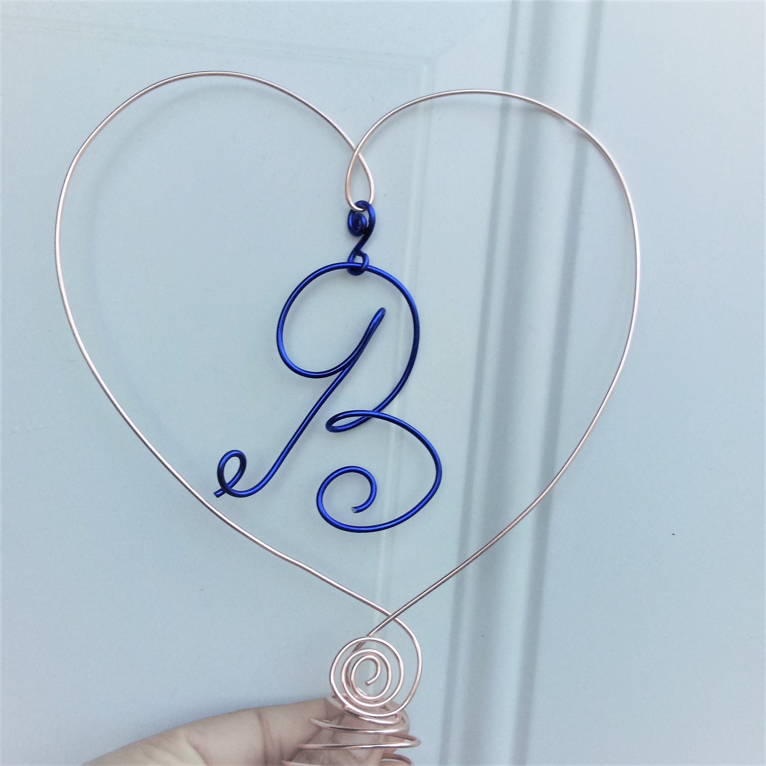 Personalized Tree Topper With Dangling Letter Inside - Etsy