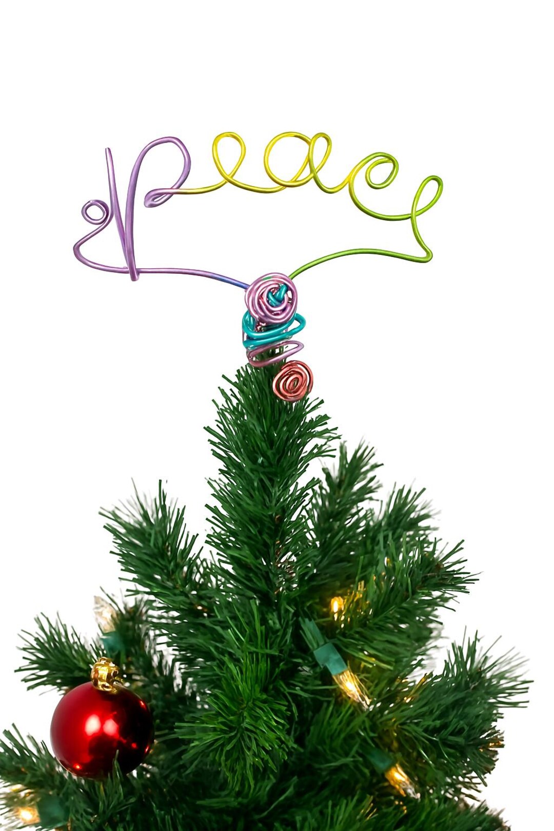Tree Topper Sign Printed Peace Sign Tree Topper - Etsy