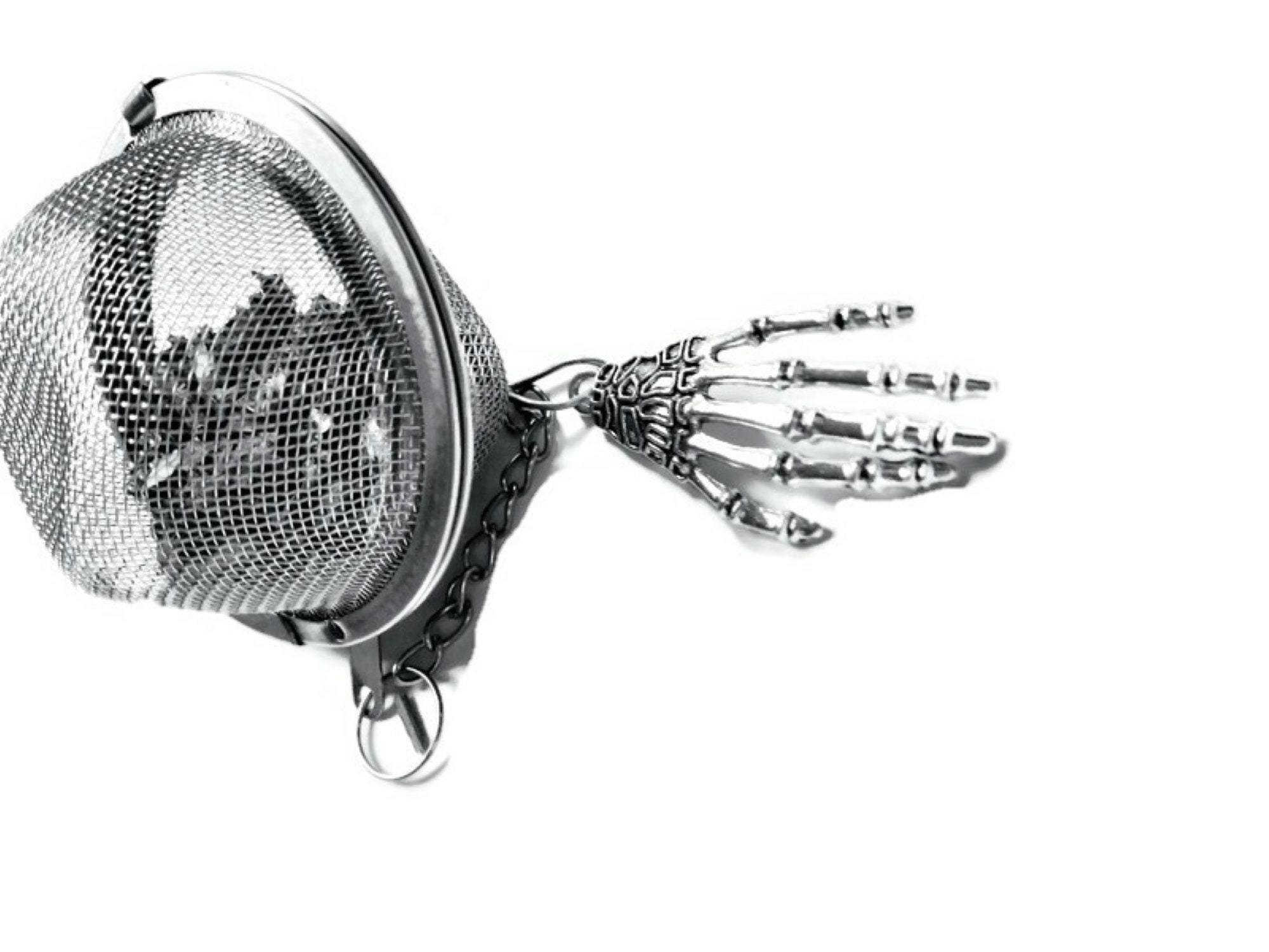 Skeleton Hand Tea Skeleton Hand Charm Tea Ball Infuser - Etsy