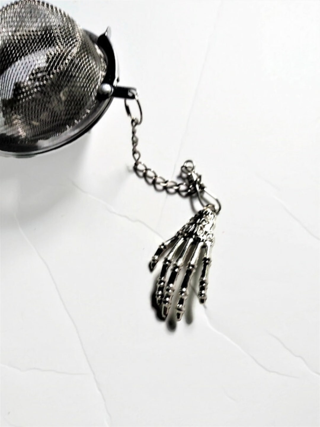 Skeleton Hand Tea Skeleton Hand Charm Tea Ball Infuser - Etsy