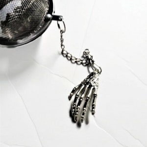 Skeleton Hand Charm Tea Ball Infuser