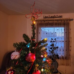 Joy Christmas Tree Topper - Etsy