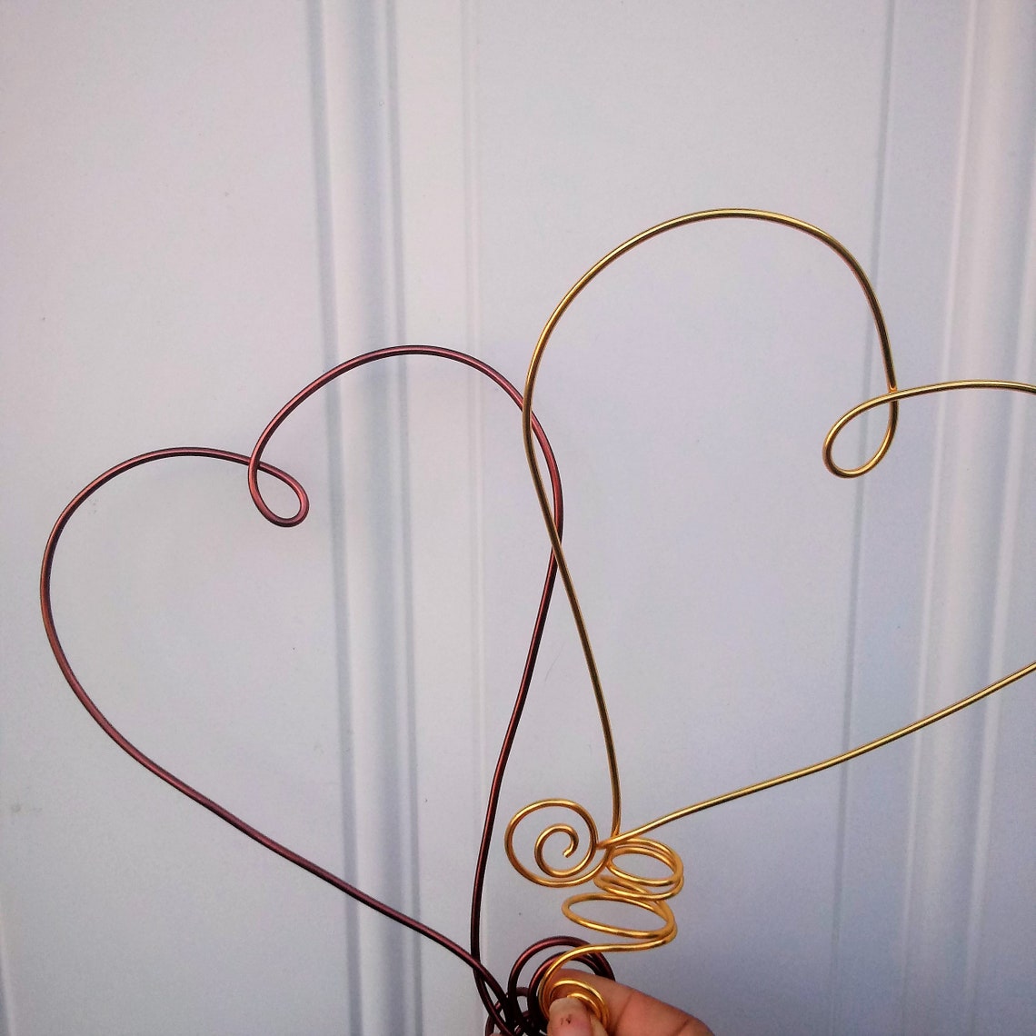 Heart Tree Topper Set of 2 Etsy