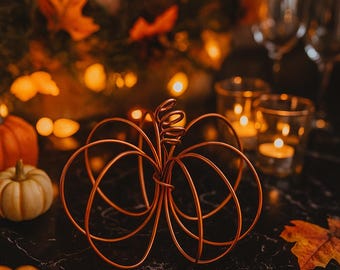 Decorazioni autunnali con zucche, set da 2 pezzi, centrotavola e caminetto