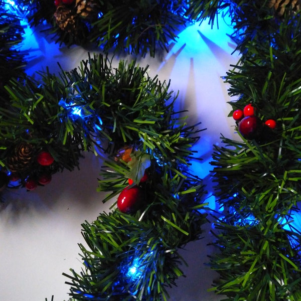 Pre Lit Christmas Garland Etsy