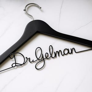 Personalized Doctor Gift, Custom Dr Name Coat Hanger