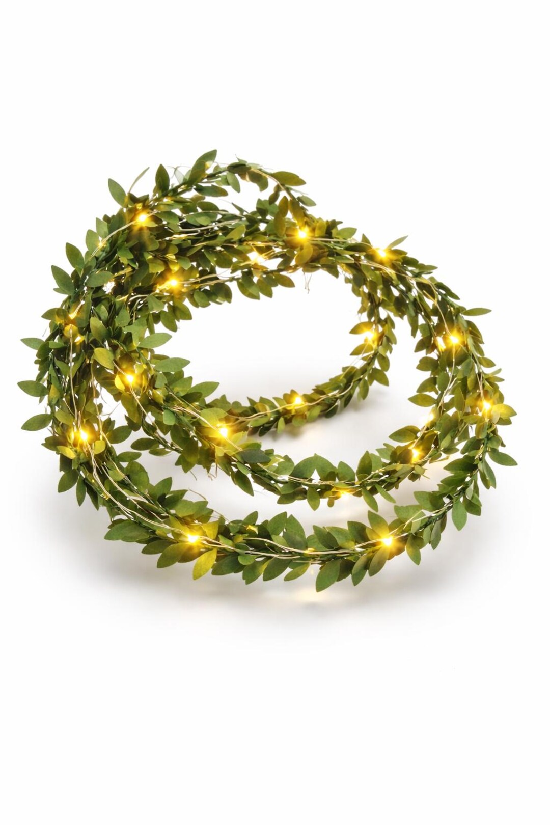 Mini Lighted Leaf Garland – LED Leaves String Lights for Table Decor ...
