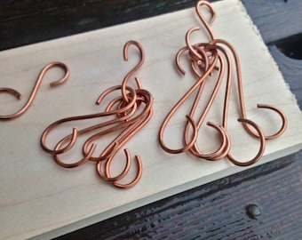 Pure Copper Christmas Tree Hooks Or Ornament Hangers