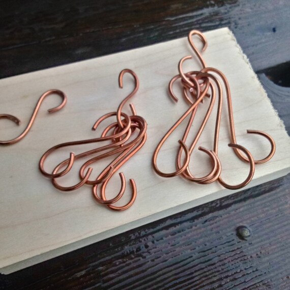 thumbnail image 2 of BOGO Deal! 25 Beaded Wire Christmas Ornament Hooks – Gold Or Silver, Glass Beads, Handmade 2 of 5