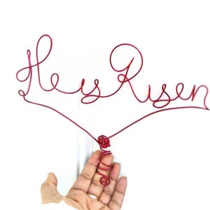 He Is Risen Sign Tree Topper