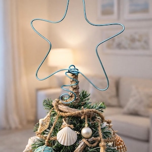 Boomtopper strandthema zeesterren - decoratie zomerthema