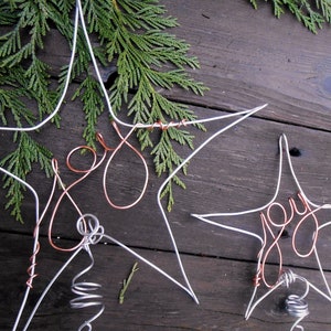 Rustic Modern Christmas Tree Star Small or Large