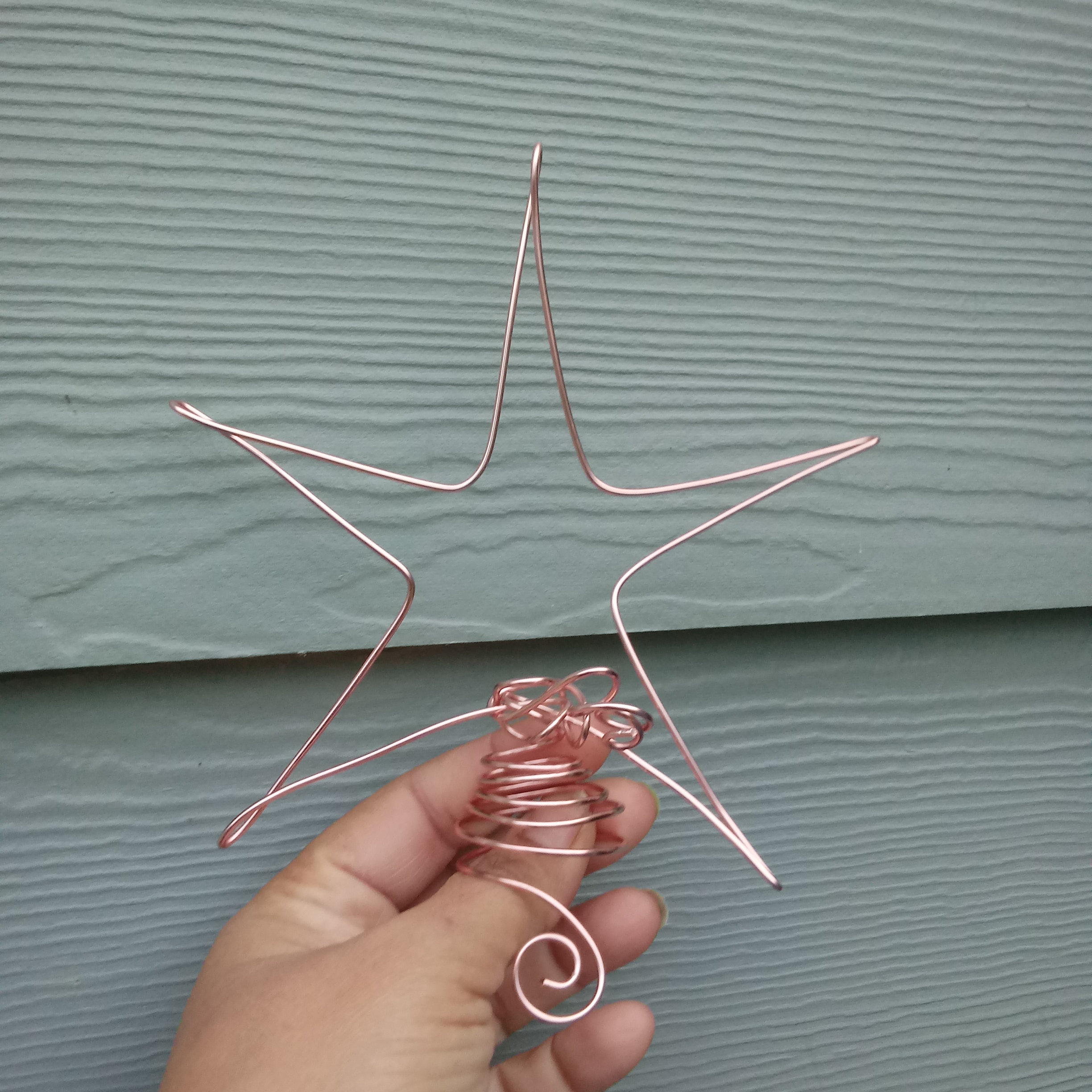 Rose Gold Mini Tree Star Etsy