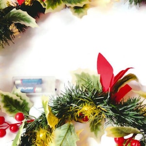 Holiday Garland with Optional Battery Operated Lights - Choose Length