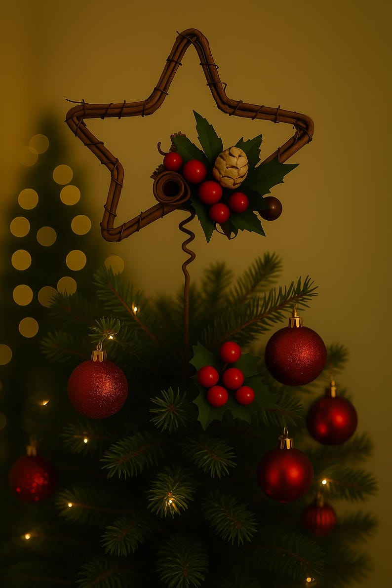 5 Inch Rustic Christmas Tree Star for Small to Medium Seasonal Trees - Etsy