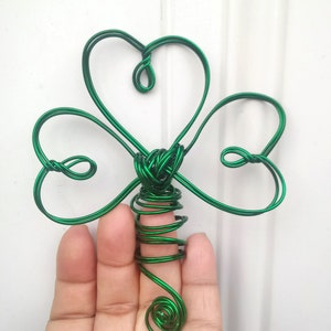 Mini Green Shamrock Tree Topper