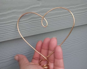 Mini Gold Christmas Heart Topper For Table Tree