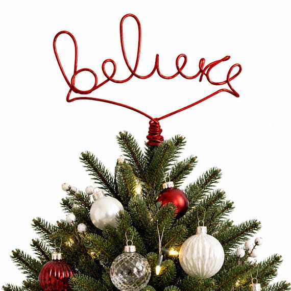 Believe Weihnachtsbaumspitze