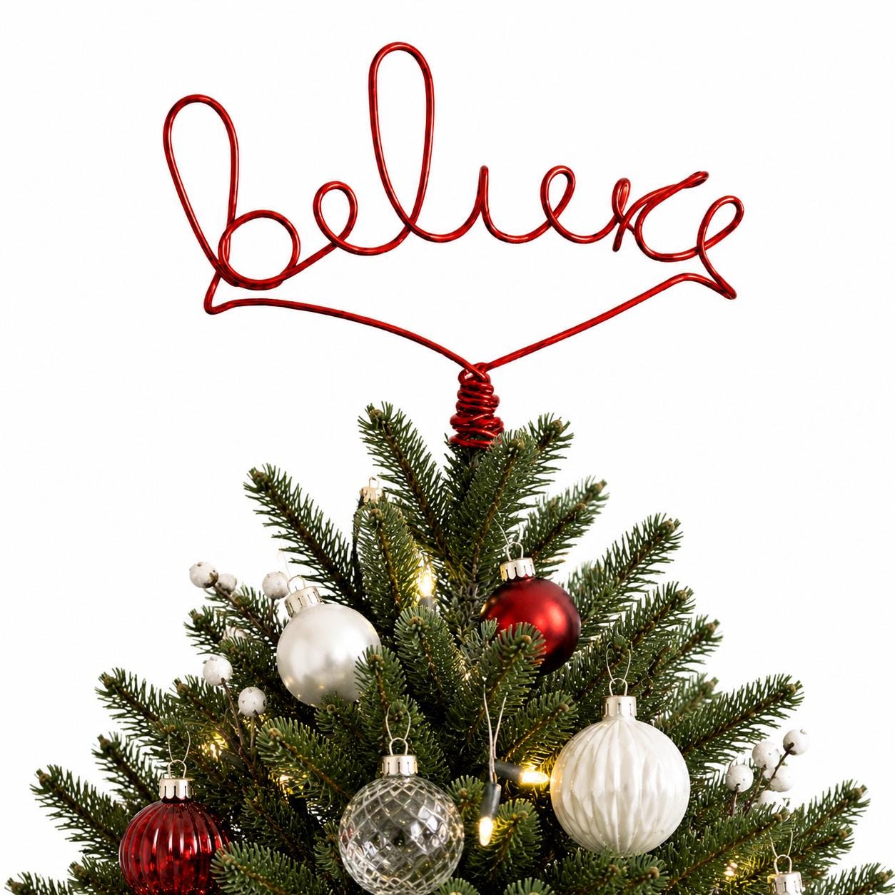 Believe Weihnachtsbaumspitze