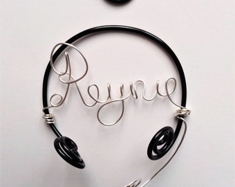 Headphone & Mic Ornament Personalized in Name Choice