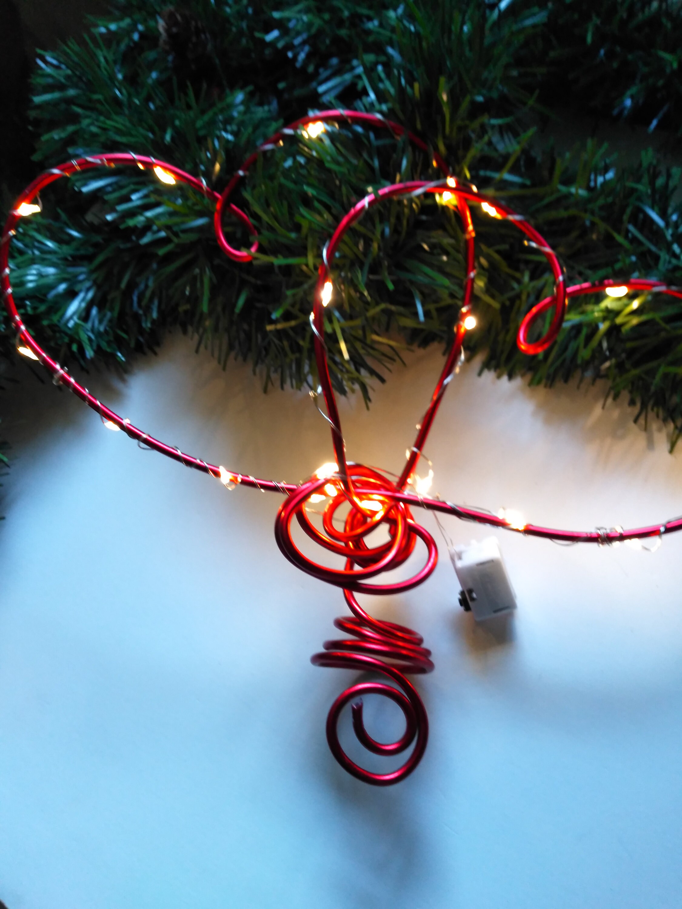 Mini Tree Topper Intertwined Hearts For Small Christmas And Valentine Trees