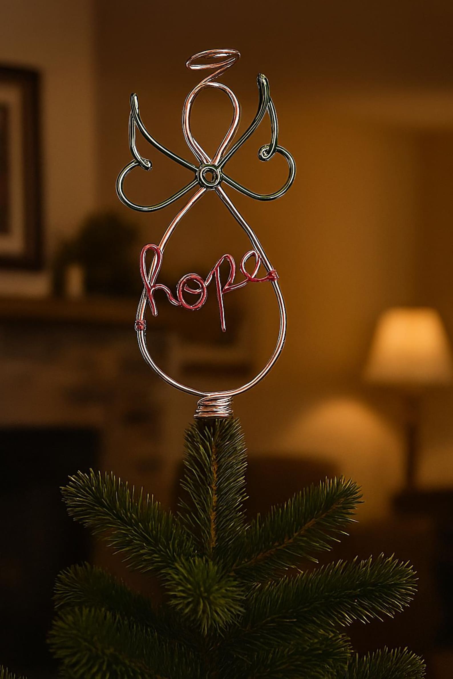 Hope Angel Tree Topper Christmas Decor - Etsy