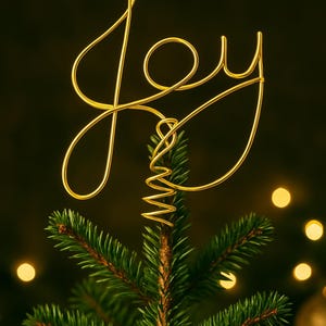 Large Joy Christmas Tree Topper
