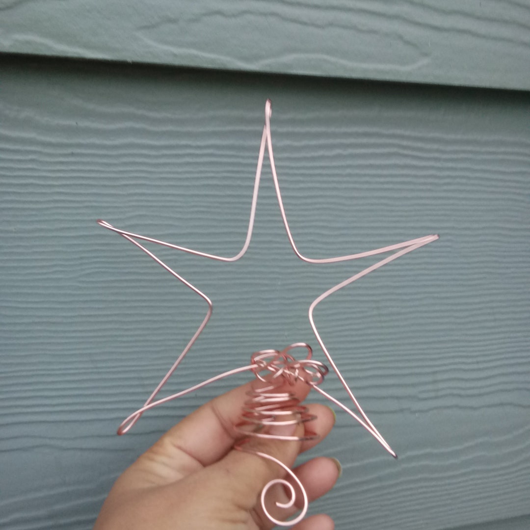 Rose Gold Mini Tree Star Etsy
