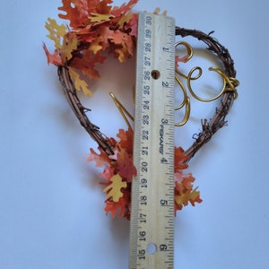 Leaves Fall Cake Topper In your Initials image 3