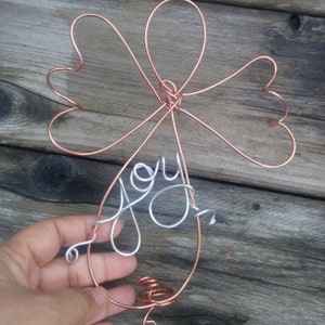 Fun Modern Joy Angel Christmas Tree Topper