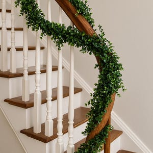 Guirnalda de hojas verde oscuro de 1,8 m de largo para repisa de chimenea o fondo de pared.