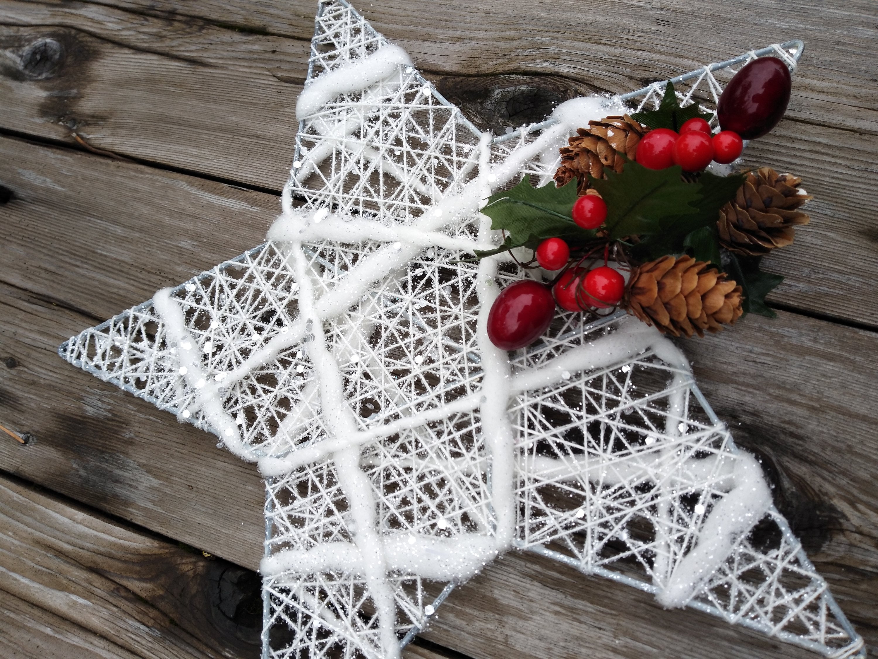 金属製ホワイトクリスマススター 12 x 12 インチ - Etsy 日本