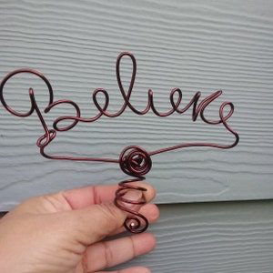 Believe Christmas Tree Topper