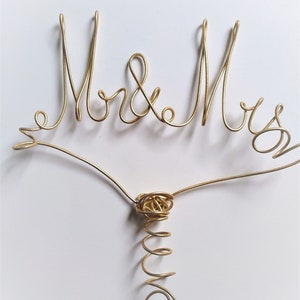Lightweight Mr & Mrs  Christmas Tree Topper