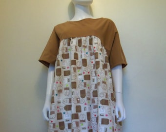 Dress of the Month - June - size L - Flannel: Tea Time