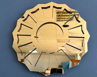 Divine Feminine Mirror: Handmade Wood & Acrylic Wall Decor