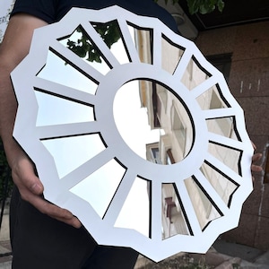 24&quot; LARGE Divine Feminine Mirror -Large Sizes Available-Handmade with Wood/Acrylic Mirror,Gift for Her,3D Wall Decor,Gift for girlfriend