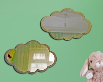 Cloud Acrylic Mirror, Nursery Kids Room Decor