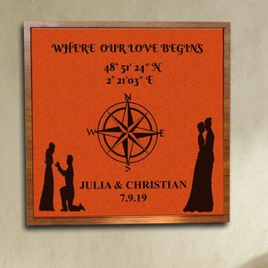 Where our love begins,Unique 3rd anniversary gift,Real Leather Engraving gift for wife Any Song lyrics,Third year wedding gift