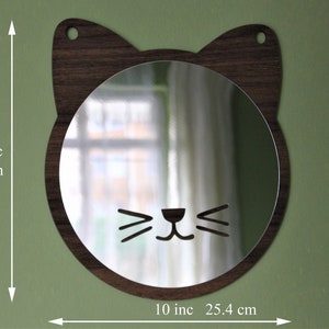 Cat Shape Acrylic Mirror for Kids room, nursery room, safe mirror, Kids room decor, Nursery mirror ,kids wooden mirror, ACRYLIC Mirror