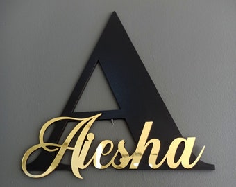 LARGE Custom 3D Acrylic Mirror Business Logo Sign, Wall Mounted Floating Pieces Sign, Personalised Sign logo business office Beauty Salon