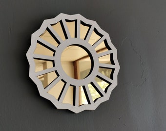 The Divine Feminine Mirror - Large Sizes Available - Handmade with Wood/Acrylic Mirror,  Gift for Her, 3D Wall Decor,Gift for girlfriend