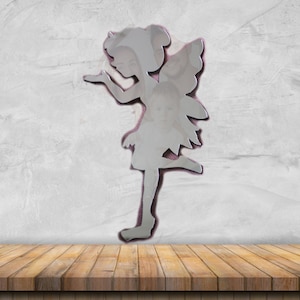 Specchio acrilico a forma di fata per cameretta dei bambini, cameretta dei bambini, specchio sicuro, arredamento per cameretta dei bambini, specchio per cameretta dei bambini, specchio in legno per bambini, specchio ACRILICO