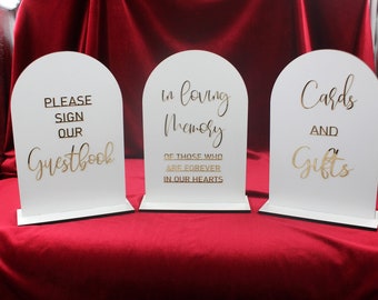 Wedding Sign Set: Guestbook, Cards & Gifts, Memory Table